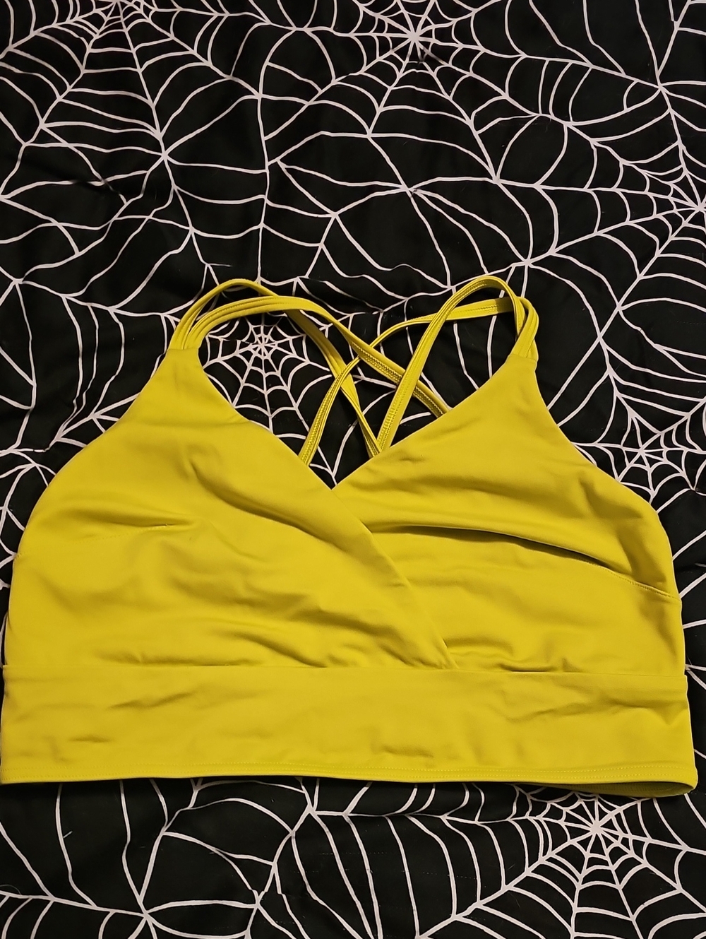 Chartreuse Sports Bra, Soma, L